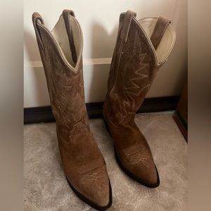 Suede vintage cowboy boots